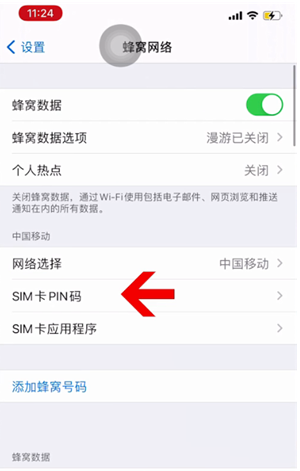 弥渡苹果14维修网分享如何给iPhone14的SIM卡设置密码 